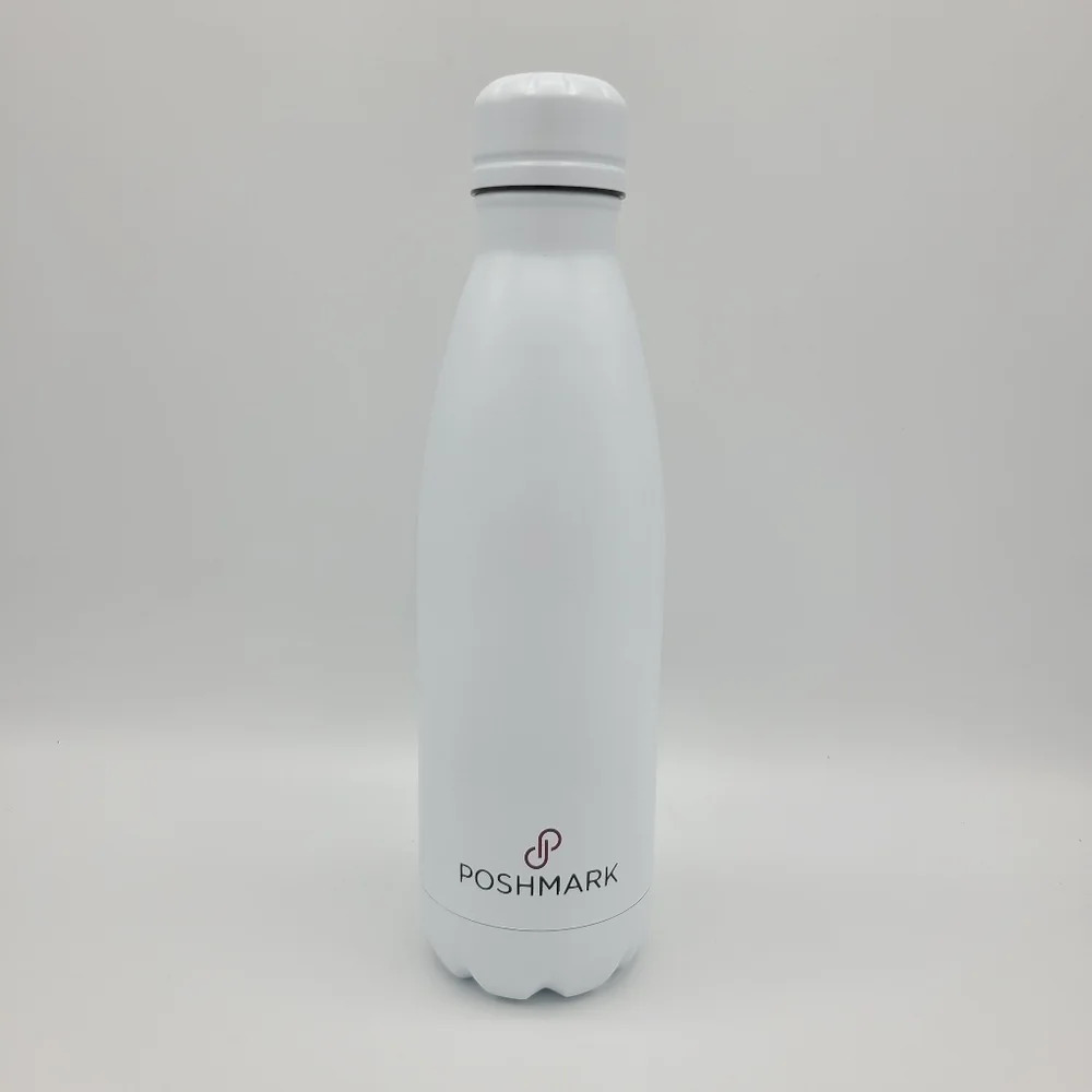 Poshmark Poshfixins White Logo Stainless Steel Insulated Water Bottle